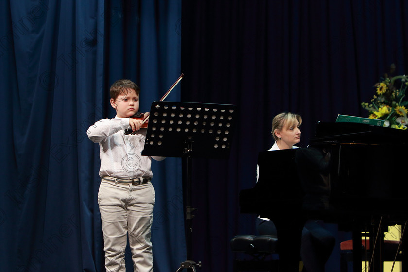 Feis0402109Mon24 
 24
Anthony Iglody performing set piece.

Class: 242: Violin Solo 8 Years and Under (a) Carse–Petite Reverie (Classical Carse Bk.1) (b) Contrasting piece not to exceed 2 minutes.

Feis Maitiú 93rd Festival held in Fr. Matthew Hall. EEjob 04/02/2019. Picture: Gerard Bonus