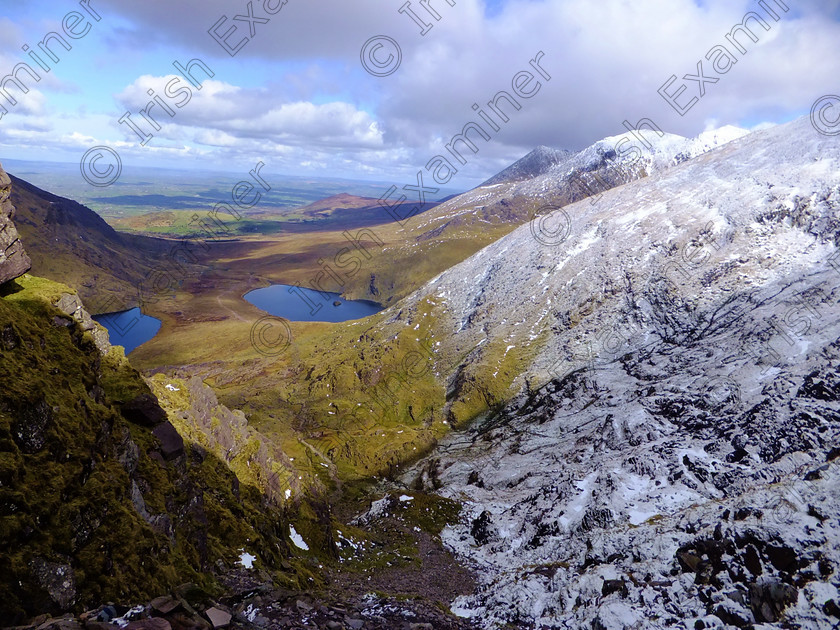 DSCF4791 
 Snow on the peaks of Carrauntoohil Co.Kerry