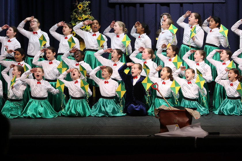 Feis28022018Wed08 
 On a snowy day only one choir made it into the hall for their performance, Scoil mhuire, Ballincollig braved the elements, snow and ice and totally enthralled the adjudicator, Marilynne Davies that she asked them to perform again and they did, spectacularly, showing their skill and talents so well that they were awarded the highest mark of 90 points, a rare achievement made all the more special on a day that most schools were closed due to weather and also making the choir’s first visit to eh Feis performing a medley from “Mary Poppins” during the “The Pam Golden Perpetual Cup” Group Action Songs Primary Schools Class 104 Feis Maitiú 92nd Festival held in Fr. Mathew Hall. EEjob 27/02/2018 Picture: Gerard Bonus.