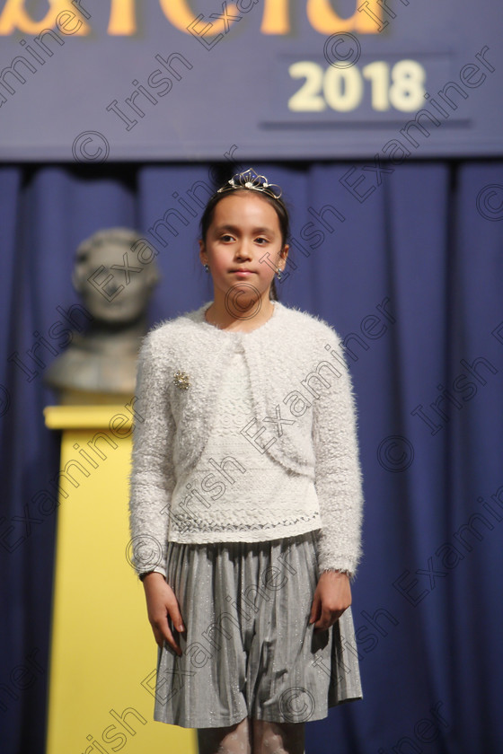 Feis25032018Sun03 
 3
Miah Danella performing.
 Speech and Drama Class: 365: Solo Verse Speaking Girls 10 Years and Under Section 5 Feis Maitiú 92nd Festival held in Fr. Mathew Hall. EEjob 25/03/2018 Picture: Gerard Bonus