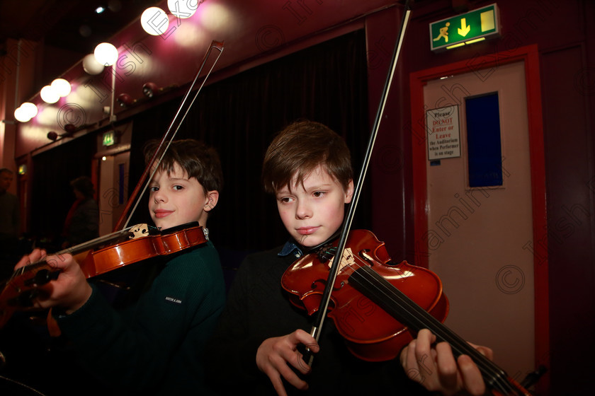 Feis01022020Sat25 
 25
Performers Killian and Ultan McCarthy from Blackrock practicing before their performance.

Class: 267: Junior Duo Class
Feis20: Feis Maitiú festival held in Fr. Mathew Hall: EEjob: 01/02/2020: Picture: Ger Bonus.