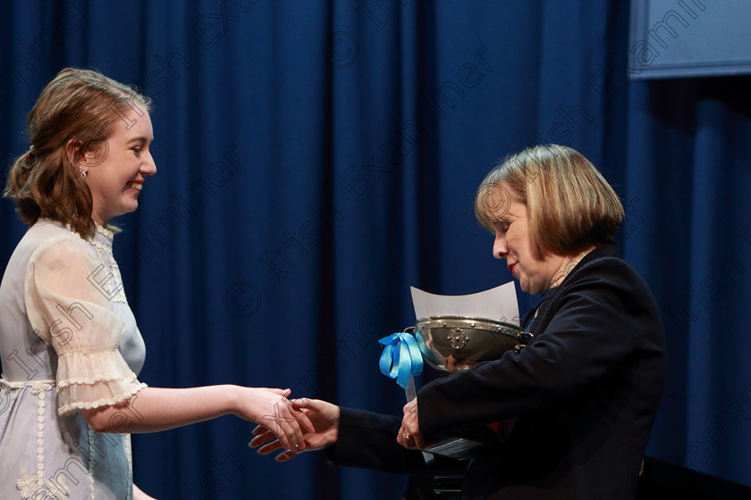 Feis08022020Sat43 
 43~44
Vocal Adjudicator: Luise Horrocks presenting the Class:28: “The Maeve Coughlan Memorial Perpetual Cup” to Ciara Hayes from Wilton

Opera

Feis20: Feis Maitiú festival held in Father Mathew Hall: EEjob: 08/02/2020: Picture: Ger Bonus.