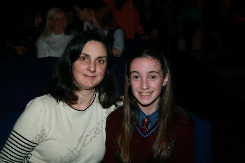 Feis20022018Tue81 
 81
Performer Eva Roset from Ringaskiddy with her mum Lisa.
 Speech and Drama Class: 326: “The James O’Donovan Memorial Perpetual Cup” “Year sand Dramatic Solo 14 Section 2 Under Feis Maitiú 92nd Festival held in Fr. Mathew Hall. EEjob 20/02/2018 Picture: Gerard Bonus.