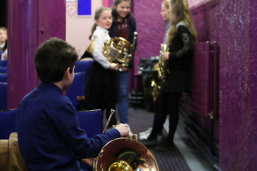 Feis06022018Tue01 
 1
Performers in the Auditorium waiting for the Class to start.
 Instrumental Music Class: 205: Brass Solo 12 Years and Under Feis Maitiú 92nd Festival held in Fr. Mathew Hall. EEjob 05/02/2018 Picture: Gerard Bonus.