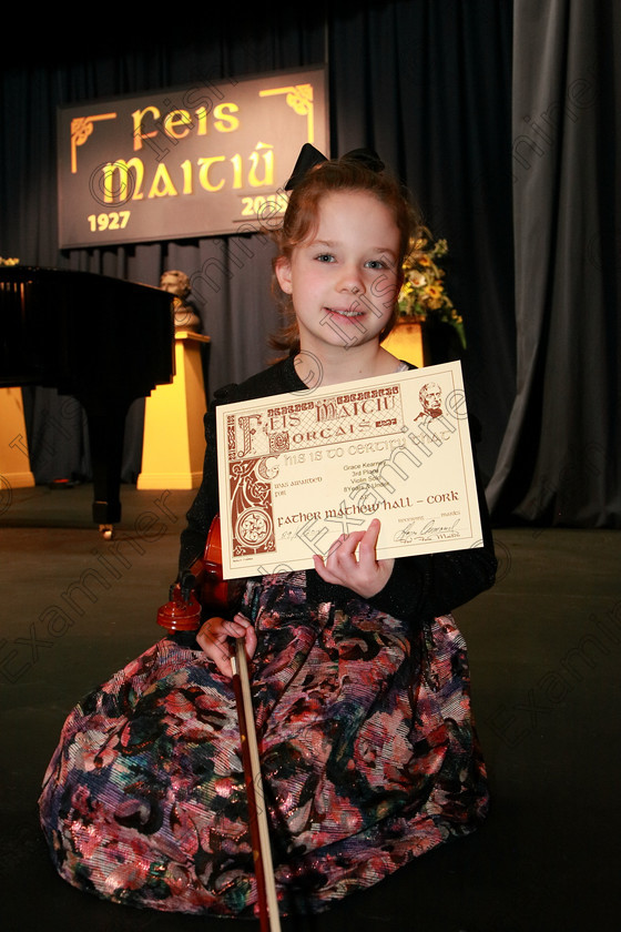 Feis29012018Mon50 
 50
3rd place, Grace Kearney from Watergrasshill.
 EEjob 29/01/2018 
Feis Maitiú 92nd Festival held in Fr. Matthew Hall 
Picture: Gerard Bonus

Instrumental Music 
Class: 242: Violin Solo 8 years and under.