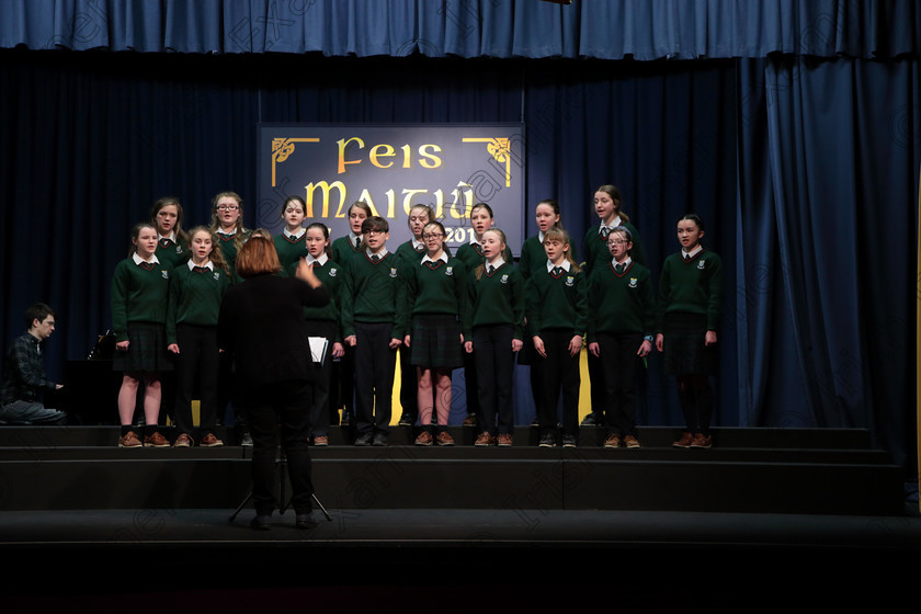 Feis12042018Thu45 
 44~45
Cashel Community School singing “The Tiger” and “Sally Gardens” Conducted by Helen Colbert and Accompanist Michael Young. 
 Singing Class: 83: “The Loreto Perpetual Cup” Secondary School Unison Choirs Feis Maitiú 92nd Festival held in Fr. Mathew Hall. EEjob 12/04/2018 Picture: Gerard Bonus