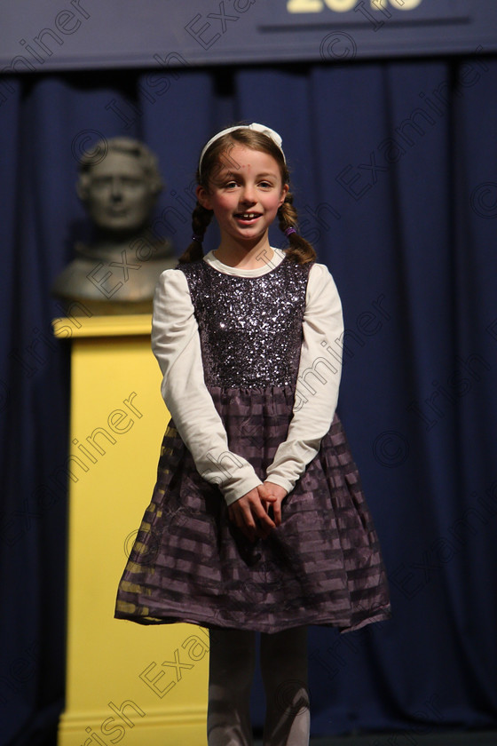 Feis25032018Sun53 
 53
Lauren Tobin reciting her poem
 Speech and Drama Class: 366: Solo Verse Speaking Girls 9 Years and Under Section 5 Feis Maitiú 92nd Festival held in Fr. Mathew Hall. EEjob 25/03/2018 Picture: Gerard Bonus