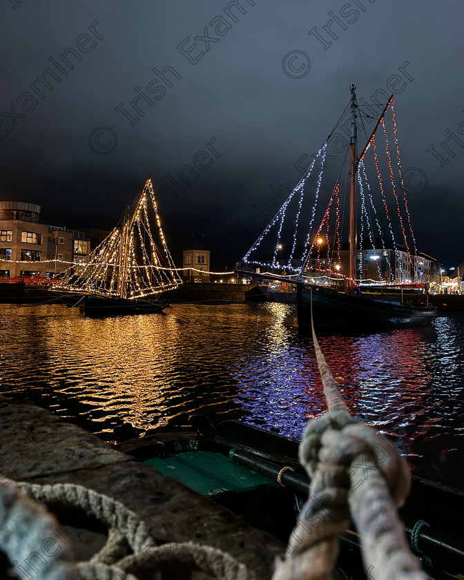 IMG 0486 
 Galway hooker boats lit up for the festive season 
Claddagh, Galway, Ireland