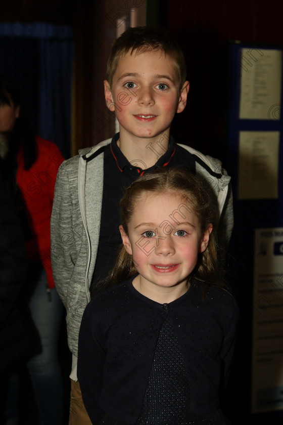 Feis21032018Wed29 
 29
Performer Sadie Hourigan from Glanmire with her brother Shane.

Labhairt na Filíocht agus Míreanna Drámaíochta Class: 517: “Corn Helen” Bhéarslabhairt 7 Bliana D’Aois Nó Faoina –Roinn 1 Feis Maitiú 92nd Festival held in Fr. Mathew Hall. EEjob 21/03/2018 Picture: Gerard Bonus.