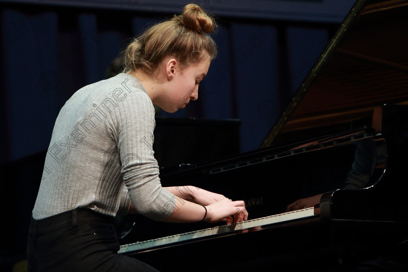 Feis0602109Wed26 
 25
Órlaith O’Sullivan performing.

Class: 158: “The John Malone Memorial Perpetual Trophy and Bursaries”
Bursaries Value €100 Piano Repertoire 16Year sand Under A Programme of contrasting style and period, time limit 15 minutes

Feis Maitiú 93rd Festival held in Fr. Matthew Hall. EEjob 06/02/2019. Picture: Gerard Bonus