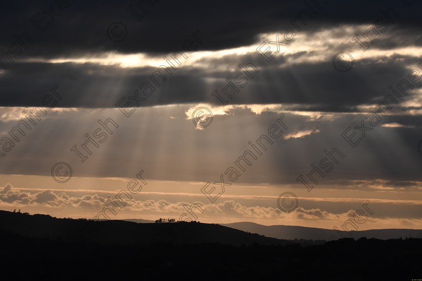 DSC 4366 
 Sun light breaking through the clouds over County Limerick, taken from Ballyhoura Mountains, July 2020. Photo : James Mcgrath.