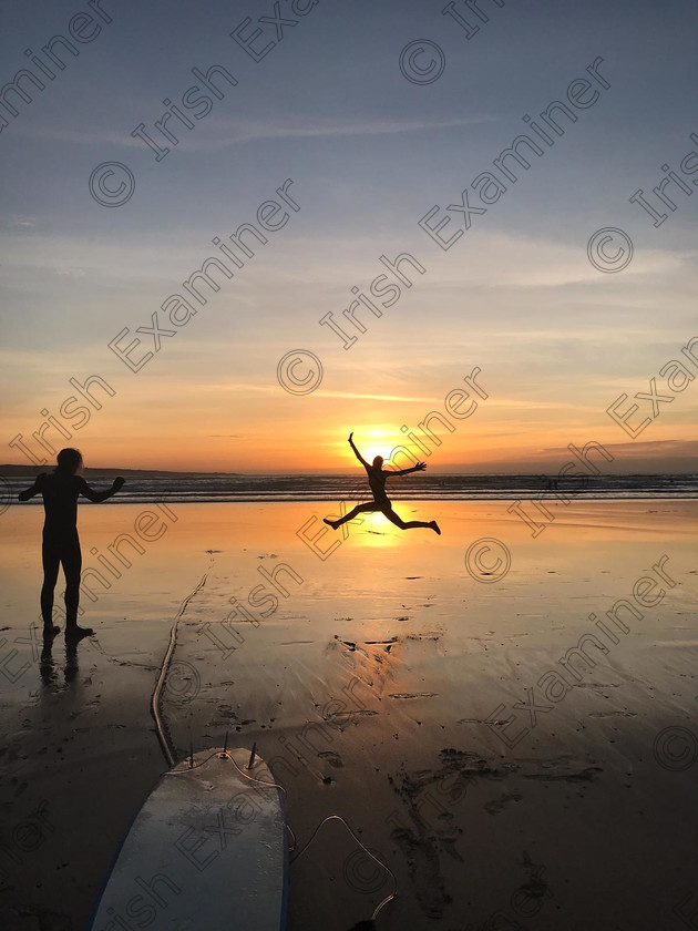 D7C02F5C-BD34-4232-BCF3-EBCBE8155E3E 
 Caoilfhionn Feehan Oâ€™Dwyer enjoying the surfing and Winter sun on Lahinch beach, Co. Clare last Sunday!!