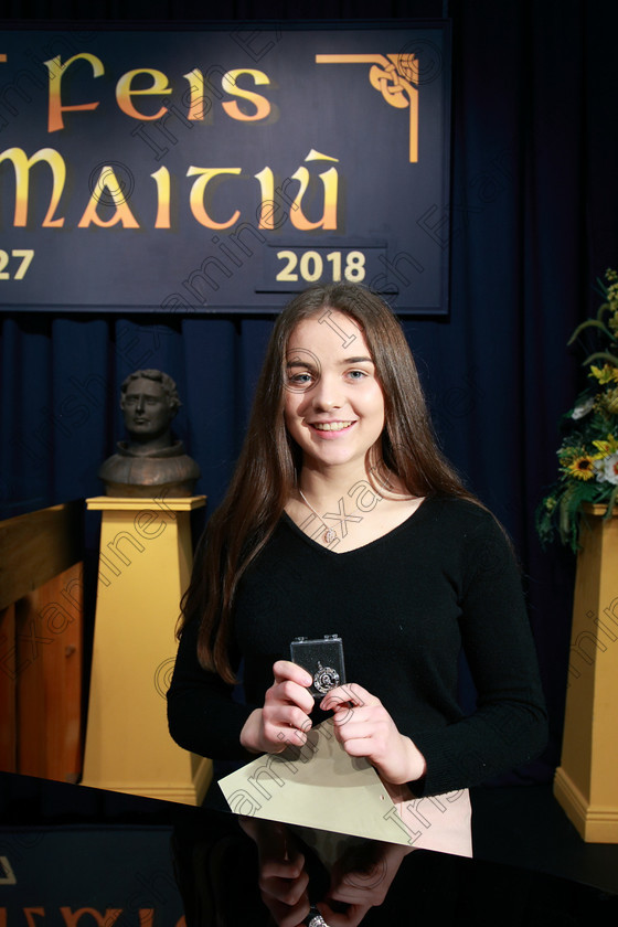 Feis06022018Tue28 
 28
Silver Medallist Abigail Carey from Ballinlough.
 Instrumental Music Class: 204: Brass Solo 14 Years and Under Feis Maitiú 92nd Festival held in Fr. Mathew Hall. EEjob 05/02/2018 Picture: Gerard Bonus.