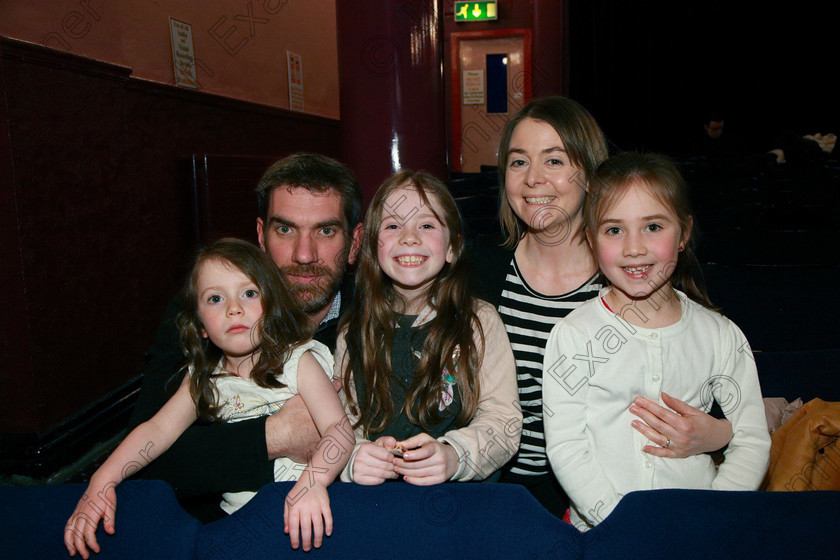 Feis24022018Sat52 
 52
Performer Sadhbh McCarthy from Ballinhassig with her parents Kevin and Aoife and sisters Caoimhe and Muireann.
 Speech and Drama Class: 369: Solo Verse Speaking Girls 6 Years and Under Section 3 Feis Maitiú 92nd Festival held in Fr. Mathew Hall. EEjob 24/02/2018 Picture: Gerard Bonus.