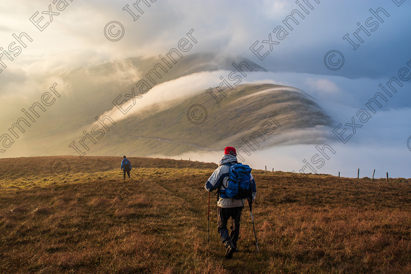 Connor Pass -Rolling Cloud-0331 
 Rolling clouds enveloping the Connor Pass Dingle Co Kerry last Sunday Nov 29th 2020 
 Keywords: Coumanare, Lakes, Loop, Seamus, Tom*Connor Pass