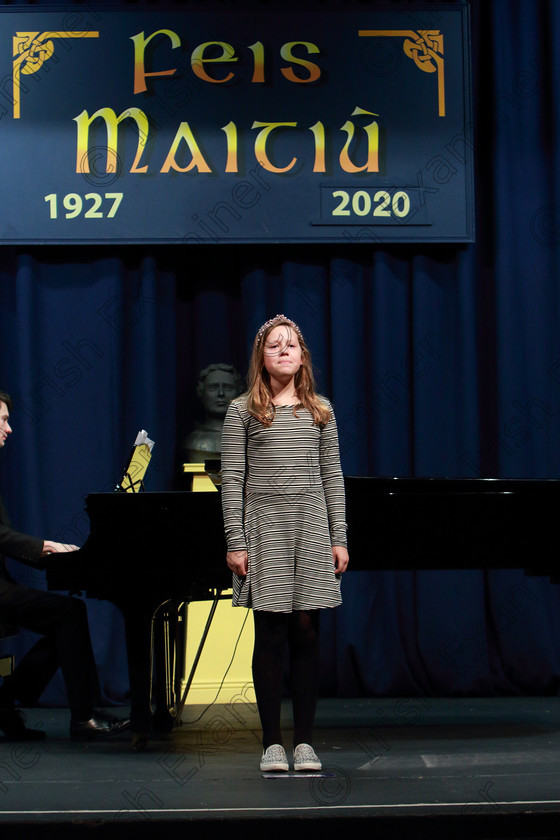 Feis07022020Fri25 
 25
Mia Maguire from Rosscarbery performing.

Class:54: Vocal Girls Solo Singing 11 Years and Under

Feis20: Feis Maitiú festival held in Father Mathew Hall: EEjob: 07/02/2020: Picture: Ger Bonus.