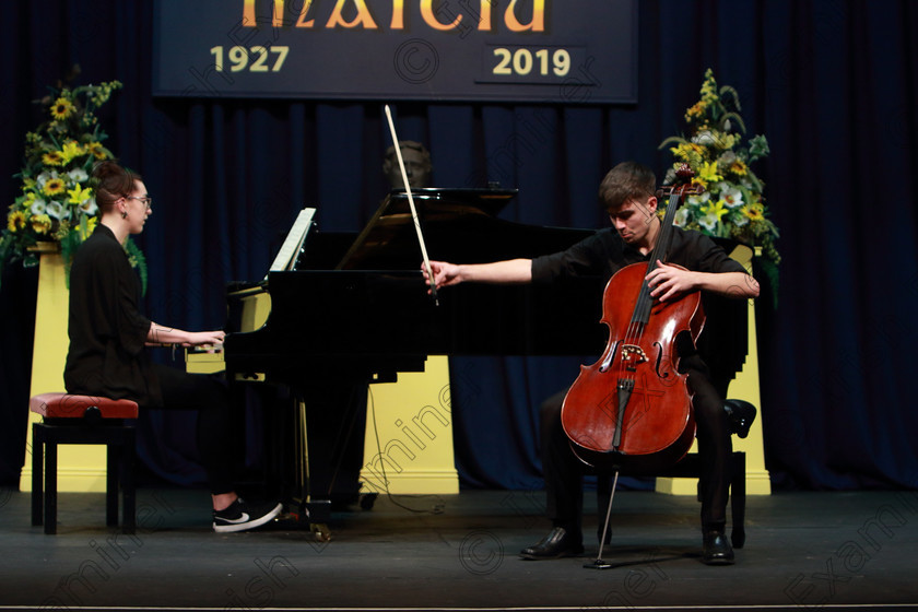 Feis0602109Wed35 
 35~36
Michael Murphy from College playing Saint-Saëns 3rd movement 1st Cello Concerto orchestra provided by Denise Crowley.

Class: 246: Violoncello Concerto One Movement from a Concerto.

Feis Maitiú 93rd Festival held in Fr. Matthew Hall. EEjob 06/02/2019. Picture: Gerard Bonus