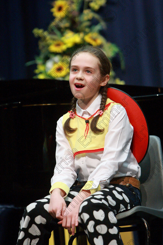 Feis26032018Mon32 
 31~32
Orla Deasy performing “When She Loved me” from Toy Story.
 Speech and Drama Class: 114: The Altrusa Club of Cork Perpetual Trophy” Solo Action Song 10 Years and Under Section 3Feis Maitiú 92nd Festival held in Fr. Mathew Hall. EEjob 26/03/2018 Picture: Gerard Bonus