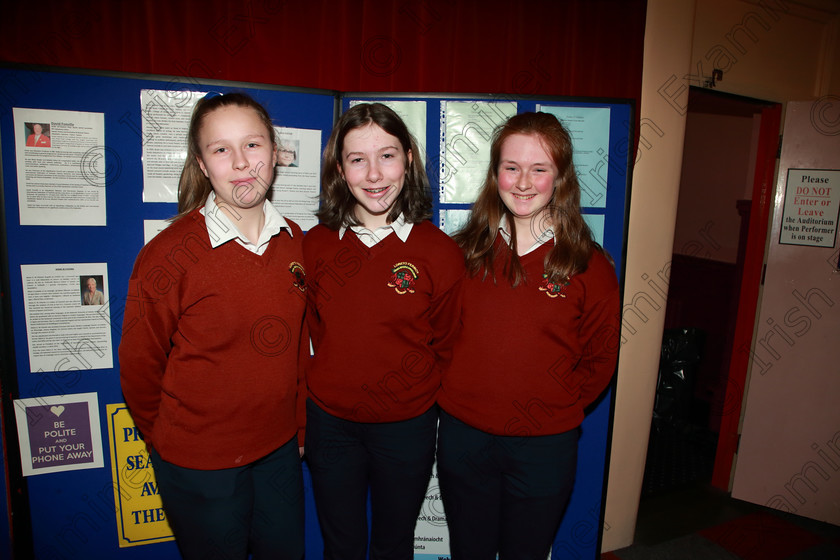 Feis26022020Wed55 
 55
Ellen Sjabery, Ellie Mahon and Aoibhínn Kiely from Loreto Fermoy.

Loreto Secondary Junior Choir.

Feis20: Feis Maitiú festival held in Father Mathew Hall: EEjob: 26/02/2020: Picture: Ger Bonus.