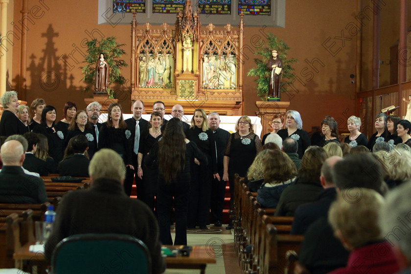 Feis0302109Sun60 
 60~61
Barony Choir singing “All That Jazz” Conducted by Ann Ralph.

Class: 78: “The Lynch Memorial Perpetual Cup” Adult Vocal Choirs Two Contrasting Songs.

Feis Maitiú 93rd Festival held in Fr. Matthew Hall. EEjob 03/02/2019. Picture: Gerard Bonus.