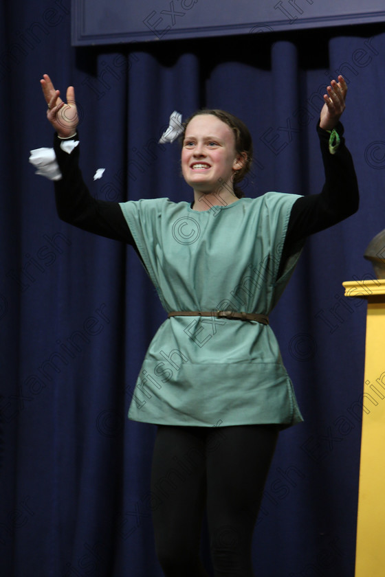 Feis20022018Tue53 
 52 ~ 53
Lucy Hearty performing as “Joan of Ark” during her death trial.
 Speech and Drama Class: 326: “The James O’Donovan Memorial Perpetual Cup” “Year sand Dramatic Solo 14 Section 2 Under Feis Maitiú 92nd Festival held in Fr. Mathew Hall. EEjob 20/02/2018 Picture: Gerard Bonus.