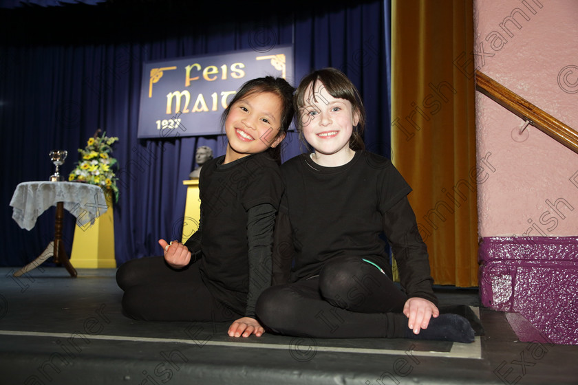 Feis20032018Tue63 
 63
Nora Dineen and Molly Madden from Timoleague B.
 Speech and Drama Class: 469: “The Thomas O’Connell Memorial Perpetual Cup” Group Mime 9 Years and Under Feis Maitiú 92nd Festival held in Fr. Mathew Hall. EEjob 20/03/2018 Picture: Gerard Bonus.