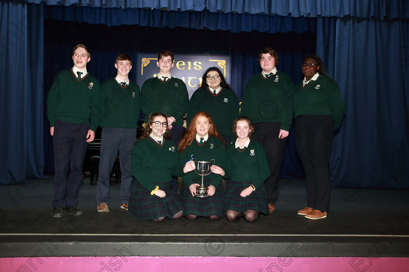 Feis08022019Fri30 
 30
Cup winners Cashel Community School.

Class: 87: “The Cashs of Cork Perpetual Trophy” 19 Years and Under
Two contrasting songs.

Feis Maitiú 93rd Festival held in Fr. Matthew Hall. EEjob 08/02/2019. Picture: Gerard Bonus