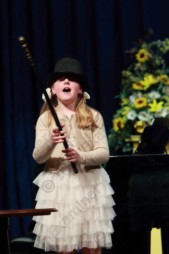 Feis05032019Tue23 
 23
Laura Sheehy singing “Born to Entertain You”.

Class: 113: “The Edna McBirney Memorial Perpetual Award”
Solo Action Song 12 Years and Under –Section 3 An action song of own choice.

Feis Maitiú 93rd Festival held in Fr. Mathew Hall. EEjob 05/03/2019. Picture: Gerard Bonus