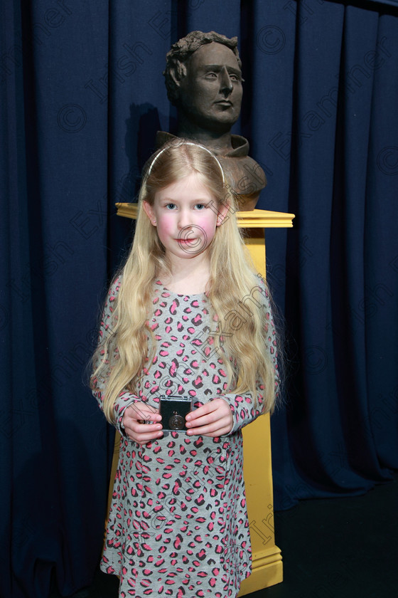 Feis24022018Sat13 
 13
Bronze Medallist Orla Hickey from Ballinlough.
 Speech and Drama Class: 367: Solo Verse Speaking Girls 8 Years and Under Section 2 Feis Maitiú 92nd Festival held in Fr. Mathew Hall. EEjob 24/02/2018 Picture: Gerard Bonus.