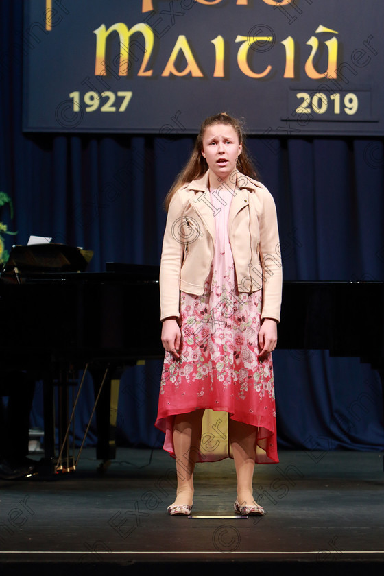 Feis26022019Tue38 
 38
Ellen Sjaberg singing.

Class: 53: Girls Solo Singing 13 Years and Under–Section 1 John Rutter –A Clare Benediction (Oxford University Press).

Feis Maitiú 93rd Festival held in Fr. Mathew Hall. EEjob 26/02/2019. Picture: Gerard Bonus