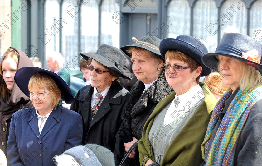 DENIS titanic 3250742 
 IE LIVE NEWS 15/4/12 ... 
Ballydehob ladies (from left) Rebecca McCarthy, Christina O'Regan, Essie Shannon, Leita Camier, Peggy Fehily and Anne O'Regan at the unveiling of a plaque in Ballydehob by Kitty O'Driscoll, Ballydehob, in remembrance of three ladies - one of them was Ktty's aunt Bridget O'Driscoll, Ballydehob; Mary Kelly, Castlepollard, and Annie Jane (Nancy) Jermyn, Ballydehob, who escaped on one of the lifeboats from the sinking of the Titanic. 
Picture Denis Minihane.