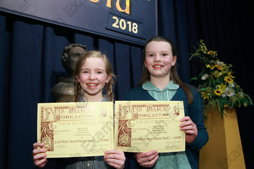 Feis12032018Mon63 
 63
Sophia Herlihy and Saoirse McHugh performed “Anne Frank and Me” took 3rd place . Speech and Drama Class: 311: Dramatic Duo 12 Years and Under –Section 1 Solo Feis Maitiú 92nd Festival held in Fr. Mathew Hall. EEjob 12/03/2018 Picture: Gerard Bonus