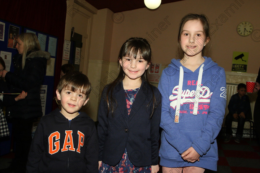 Feis21032018Wed28 
 28
Performer Jessica Power from Glanmire with her brother Joe and big sister Rebecca.
 Labhairt na Filíocht agus Míreanna Drámaíochta Class: 517: “Corn Helen” Bhéarslabhairt 7 Bliana D’Aois Nó Faoina –Roinn 1 Feis Maitiú 92nd Festival held in Fr. Mathew Hall. EEjob 21/03/2018 Picture: Gerard Bonus.