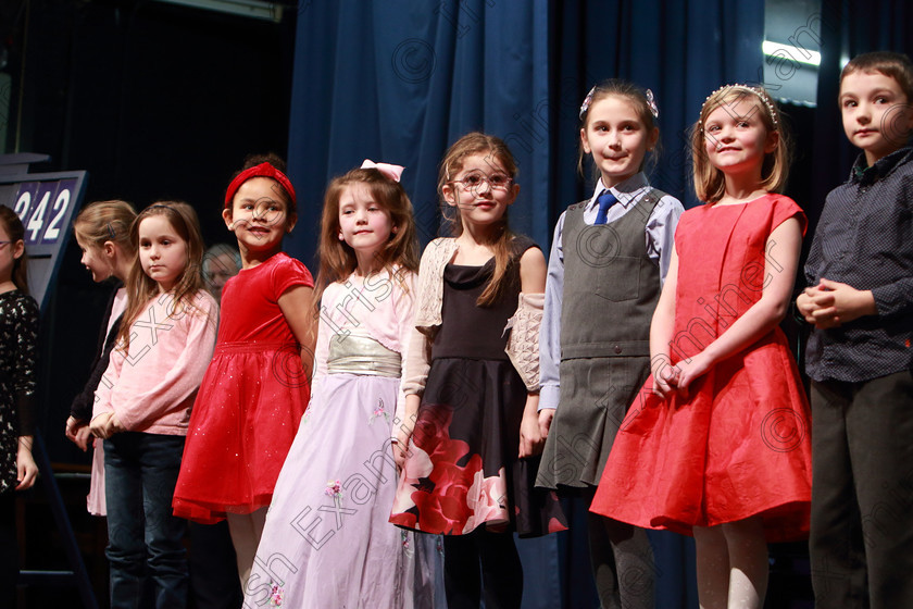 Feis0402109Mon41 
 40
Performers on Stage waiting for their results.

Class: 242: Violin Solo 8 Years and Under (a) Carse–Petite Reverie (Classical Carse Bk.1) (b) Contrasting piece not to exceed 2 minutes.

Feis Maitiú 93rd Festival held in Fr. Matthew Hall. EEjob 04/02/2019. Picture: Gerard Bonus