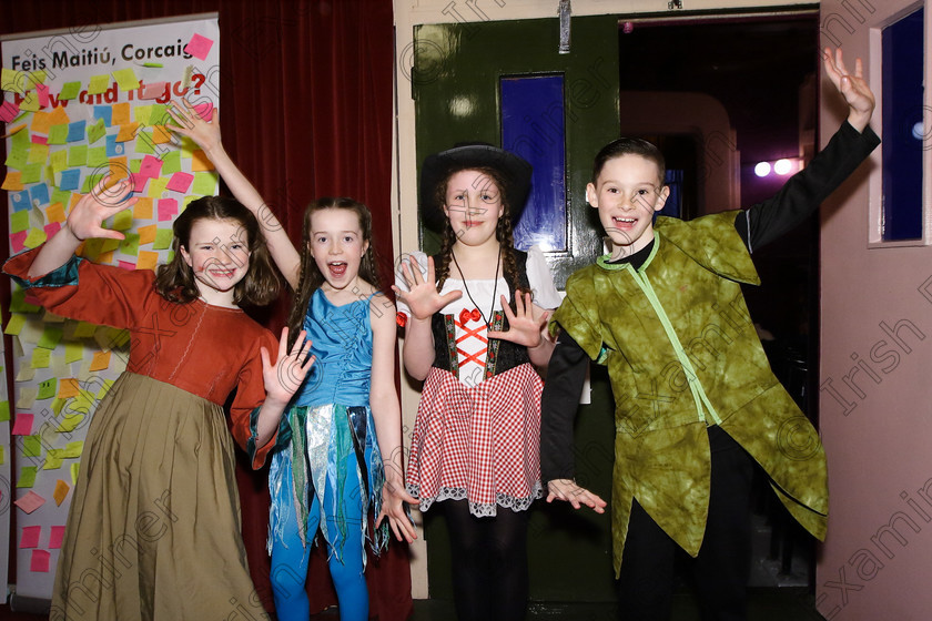 Feis26032018Mon54 
 53~54 
Performers Clodagh O’Halloran, Olivia Crowley, Sarah Coleman and Christopher O’Sullivan from CADA Performing Arts.

Speech and Drama Class: 114: The Altrusa Club of Cork Perpetual Trophy” Solo Action Song 10 Years and Under Section 3Feis Maitiú 92nd Festival held in Fr. Mathew Hall. EEjob 26/03/2018 Picture: Gerard Bonus