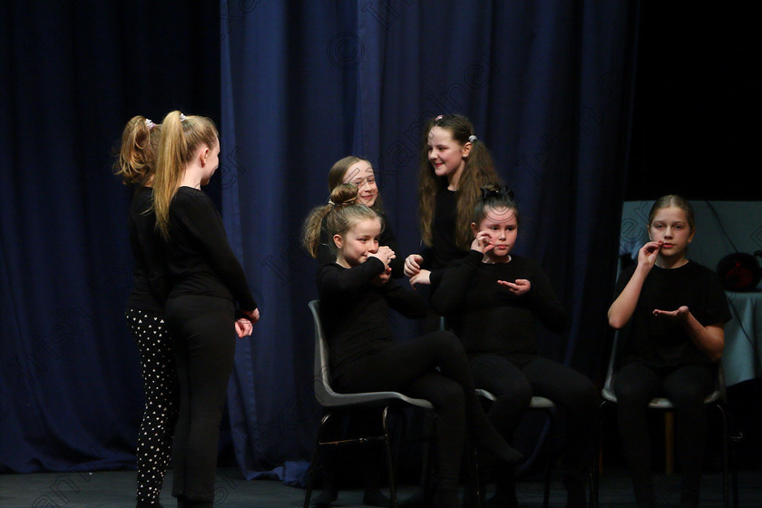 Feis23022018Fri84 
 84
Ellis Stage School Glanmire Group performing “In Trouble Again”.
 Speech and Drama Class: 468 “The Ide McSweeney Perpetual Cup” Group Mime 11 Years and Under Feis Maitiú 92nd Festival held in Fr. Mathew Hall. EEjob 23/02/2018 Picture: Gerard Bonus.