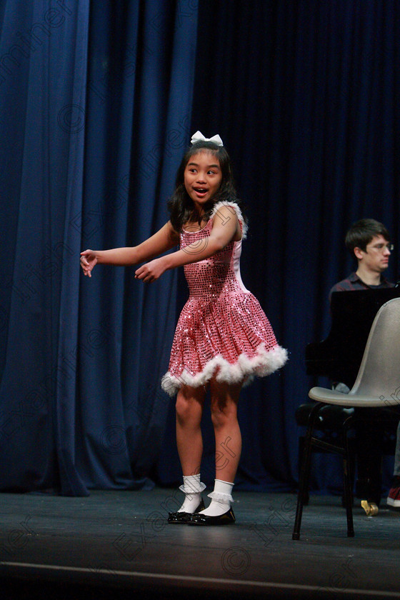 Feis26032018Mon13 
 13
Silver Medallist Valdez Jilliane performing “Born to Entertain” from Ruthless The Musical.
 Speech and Drama Class: 114: The Altrusa Club of Cork Perpetual Trophy” Solo Action Song 10 Years and Under Section 3Feis Maitiú 92nd Festival held in Fr. Mathew Hall. EEjob 26/03/2018 Picture: Gerard Bonus