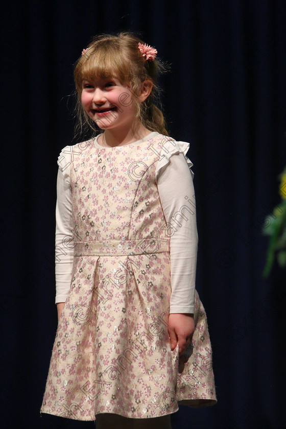 Feis24022018Sat42 
 42
Amy Wall-Kennedy performing.
 Speech and Drama Class: 369: Solo Verse Speaking Girls 6 Years and Under Section 3 Feis Maitiú 92nd Festival held in Fr. Mathew Hall. EEjob 24/02/2018 Picture: Gerard Bonus.