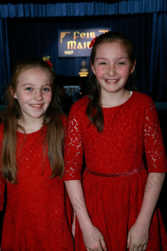 Feis05032018Mon03 
 3
Duo Ciara Condon and Clodagh Kiely from Mitchelstown.
 Singing and School Choirs Class: 93: Vocal Duets 13 Years and Under Feis Maitiú 92nd Festival held in Fr. Mathew Hall. EEjob 05/03/2018 Picture: Gerard Bonus.