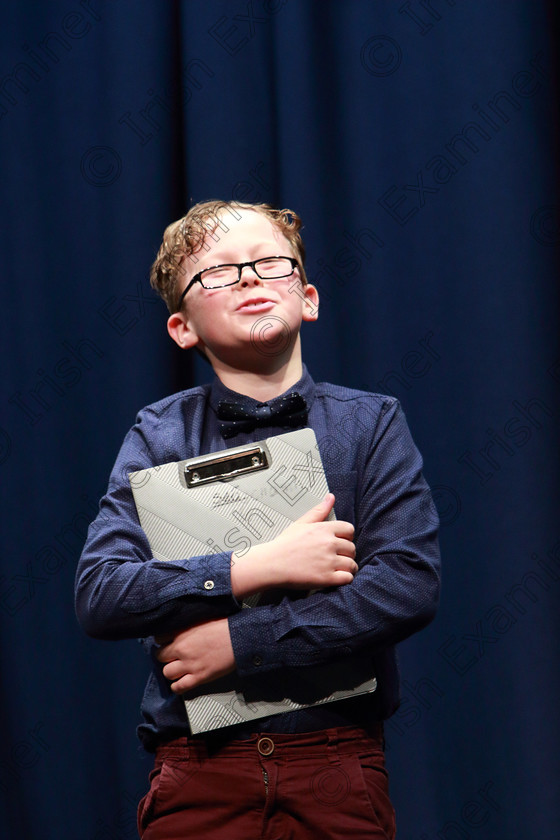 Feis06032020Fri36 
 36~37
Oscar McMahon from Ballincollig performing Bullied, Bungled and Botched.

Class:328: “The Fr. Nessan Shaw Memorial Perpetual Cup” Dramatic Solo 10 Years and Under

Feis20: Feis Maitiú festival held in Father Mathew Hall: EEjob: 06/03/2020: Picture: Ger Bonus.