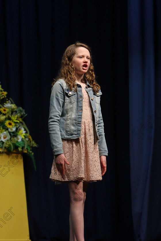 Feis20032018Tue10 
 10
Ella Harty performing.
 Speech and Drama Class: 364: Solo Verse Speaking Girls 11 Years and Under Section 1
Feis Maitiú 92nd Festival held in Fr. Mathew Hall. EEjob 20/03/2018 Picture: Gerard Bonus