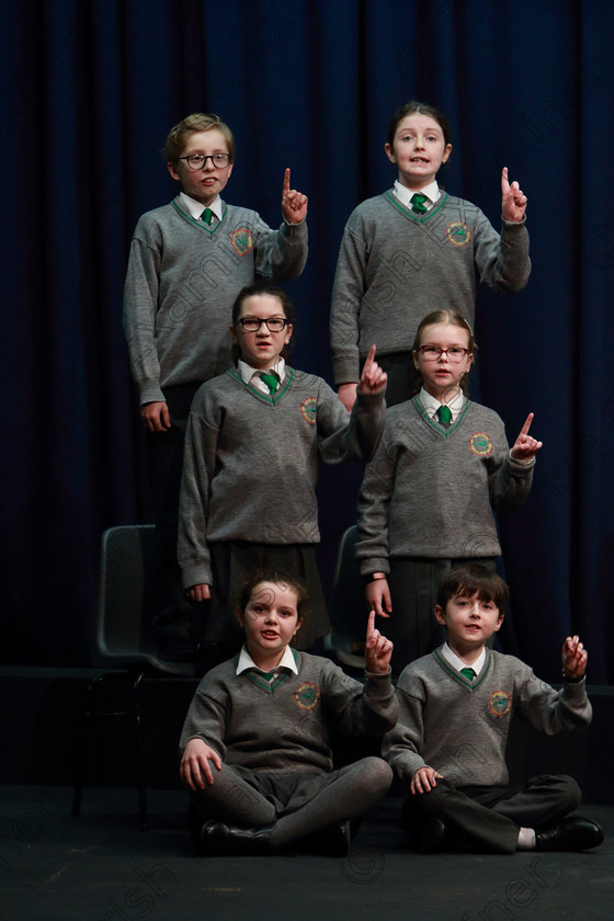 Feis10032020Tues32 
 31~36
Gaelscoil An Teaghlaigh Naofa performing My Puppy Is A Handfull.

Class:476: “The Peg O’Mahony Memorial Perpetual Cup” Choral Speaking 4thClass

Feis20: Feis Maitiú festival held in Father Mathew Hall: EEjob: 10/03/2020: Picture: Ger Bonus.