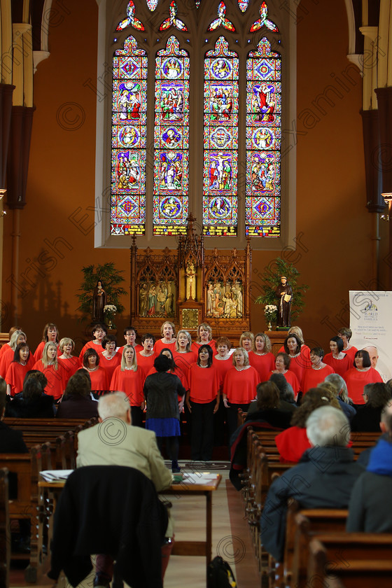 Feis04022018Sun23 
 17~23
Java Ladies Chorus conducted by Serena Standley being marked by adjudicator, Richard Deering
 Holy Trinity Capuchin Church Adult Choirs Class: 76: “The Wm. Egan Perpetual Cup” Adult Sacred Choral Group or Choir Feis Maitiú 92nd Festival held in Fr. Matthew Hall. EEjob 02/02/2018 Picture: Gerard Bonus.