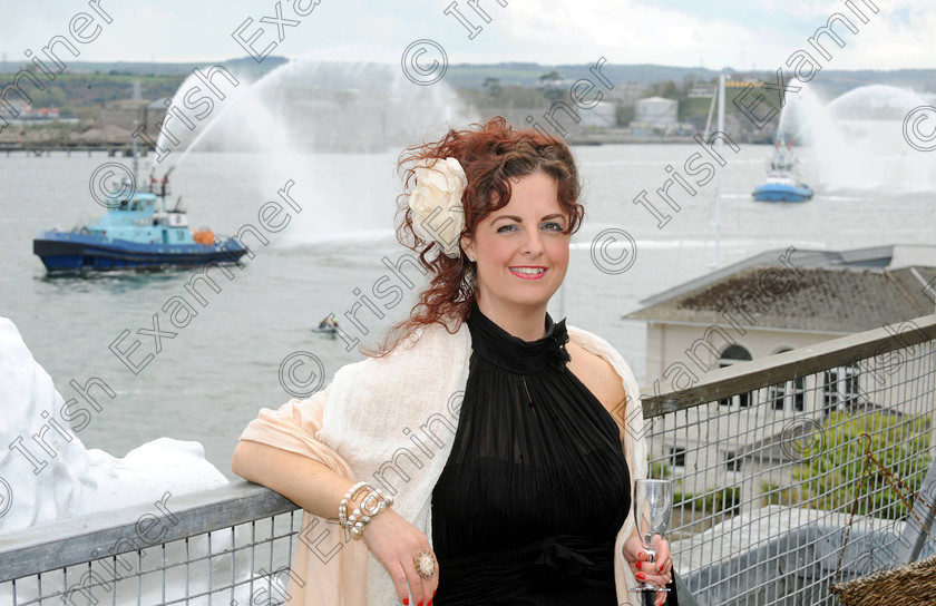 DENIS cobh 15250682 
 IE LIVE NEWS 14/4/12 ... 
Sarah O'Connor of the Princess Rooms, Cobh, was one of the sponsors for the Commodore Hotel Titanic Commemoration best dressed lady competition in Cobh where a the search & rescue display by the Emergency Services and the Defence Forces was also taking place.
Picture Denis Minihane.