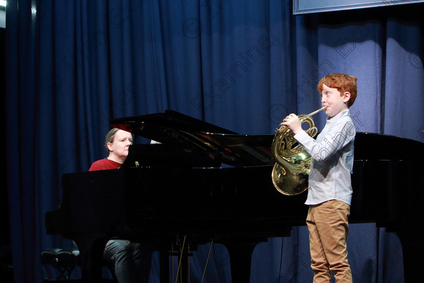 Feis28022020Fri09 
 9
Samuel Palliser Kehoe from Carrigaline tuning up with Accompanist, his mother, Orla Palliser Kehoe.

Class:205: Brass Solo 12 Years and Under

Feis20: Feis Maitiú festival held in Father Mathew Hall: EEjob: 28/02/2020: Picture: Ger Bonus.