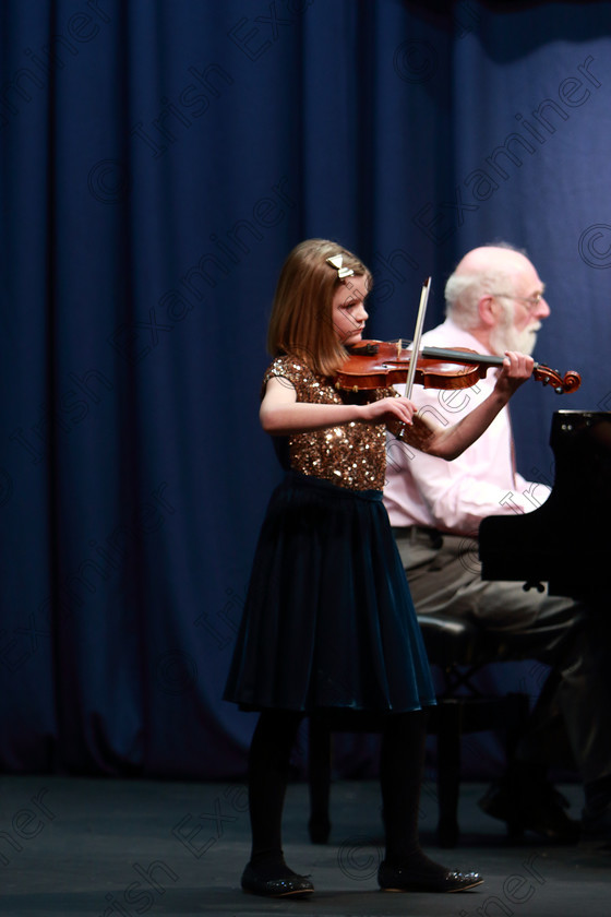 Feis03022020Mon07 
 7 
Aoife Farren from Co. Clare performing Accompanied by Colin Nicholls.

Class :241: Violin Solo10Years and Under Mozart – Lied No.4 from ’The Young Violinist’s Repertoire

Feis20: Feis Maitiú festival held in Father Mathew Hall: EEjob: 03/02/2020: Picture: Ger Bonus.