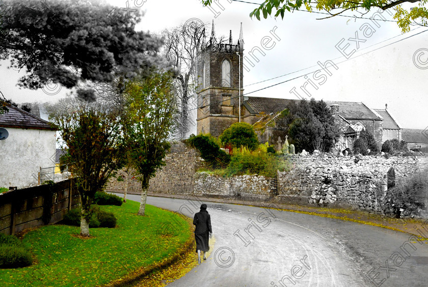 mallow1mixhires 
 For 'READY FOR TARK'
View near Ballyclough, near Mallow, North Cork in September 1933 Ref. 29B Old black and white villages churches