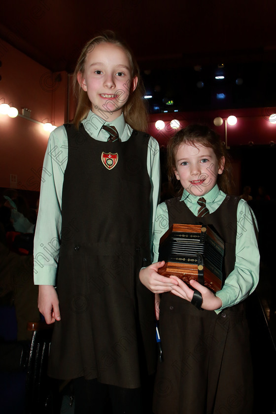 Feis28022020Fri22 
 22
Róisín O’Carroll and Nessa Randels St Catherine’s Model Farm Road.

Class:284: “The Father Mathew Street Perpetual Trophy” Primary School Bands –Mixed Instruments

Feis20: Feis Maitiú festival held in Father Mathew Hall: EEjob: 28/02/2020: Picture: Ger Bonus.