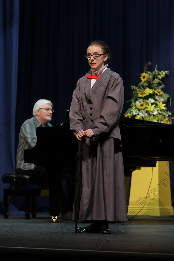 Feis08032018Thu14 
 14
Lily Carey Murphy performing “Practically Perfect” from Mary Poppins.
 Singing and School Choirs Class: 112: “The C.A.D.A. Perpetual Trophy” Solo Action Song 14 Years and Under Section 2 Feis Maitiú 92nd Festival held in Fr. Mathew Hall. EEjob 06/03/2018 Picture: Gerard Bonus.