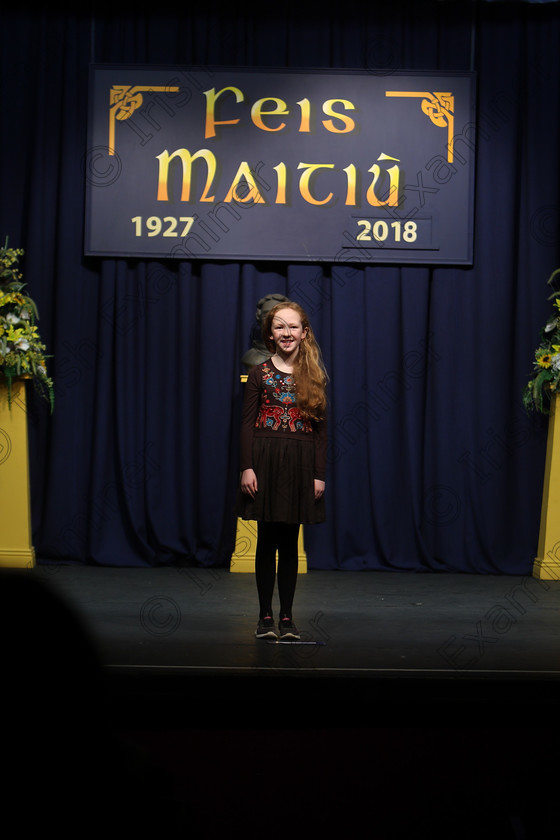 Feis12032018Mon27 
 27
Aisling Kilkelly reciting her poem
 Speech and Drama Class: 365: Solo Verse Speaking Girls 10 Years and Under Section 4 Feis Maitiú 92nd Festival held in Fr. Mathew Hall. EEjob 12/03/2018 Picture: Gerard Bonus